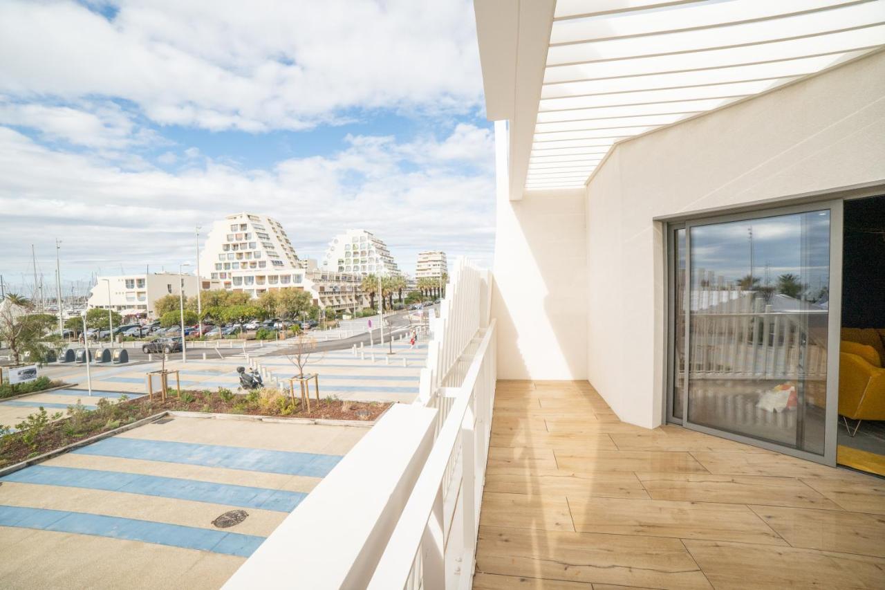Le Majestic Residence Le Mind Vue Mer Exceptionnelle Grande Terrasse Privee Piscine Partagee Sur Le Toit Hyper Centre La Grande Motte Exterior foto