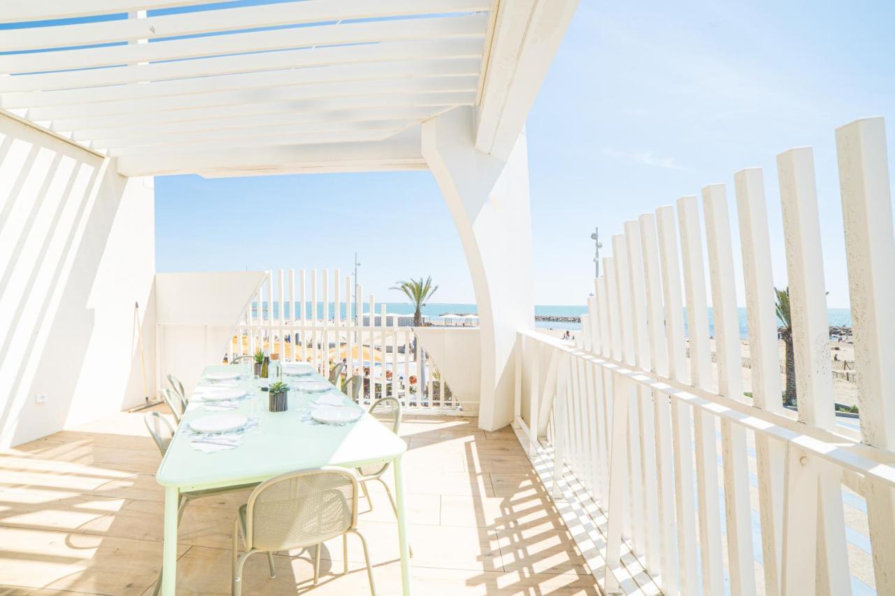 Le Majestic Residence Le Mind Vue Mer Exceptionnelle Grande Terrasse Privee Piscine Partagee Sur Le Toit Hyper Centre La Grande Motte Exterior foto