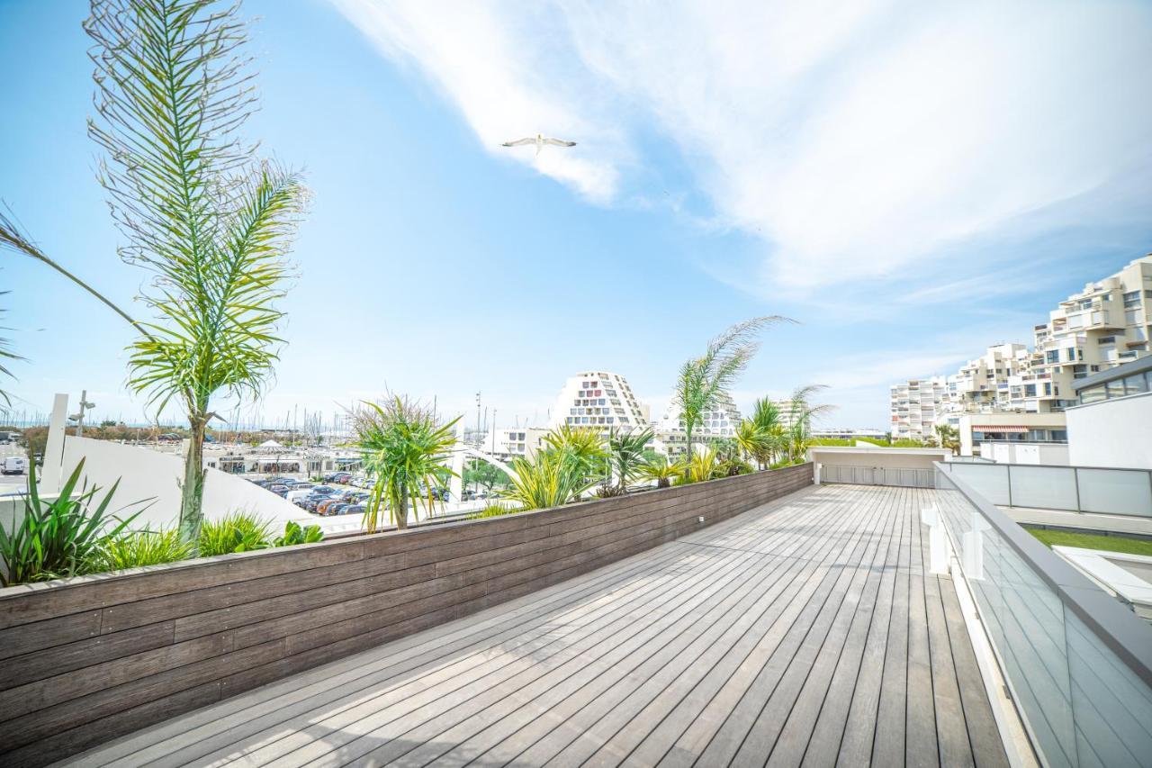 Le Majestic Residence Le Mind Vue Mer Exceptionnelle Grande Terrasse Privee Piscine Partagee Sur Le Toit Hyper Centre La Grande Motte Exterior foto