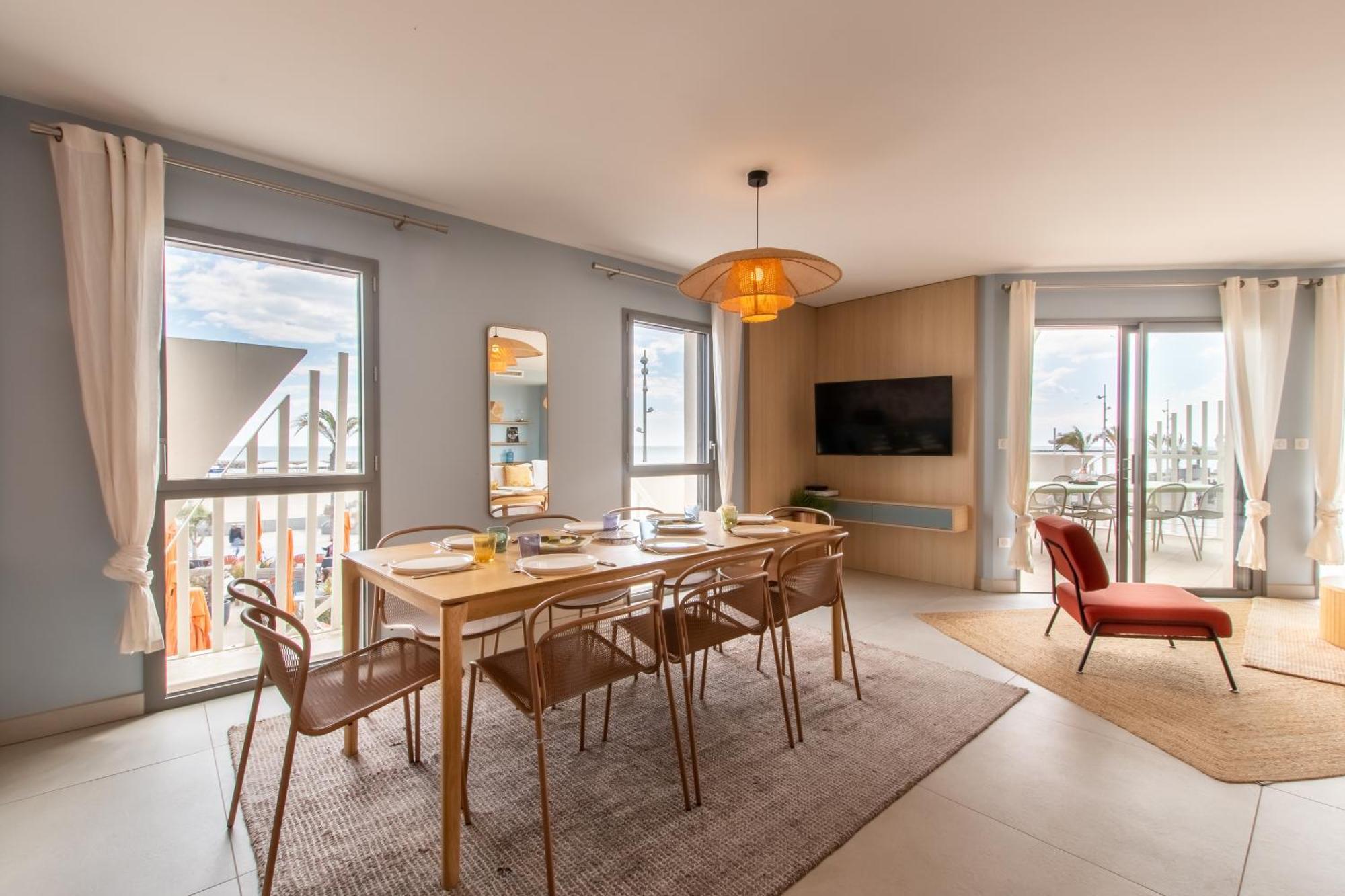 Le Majestic Residence Le Mind Vue Mer Exceptionnelle Grande Terrasse Privee Piscine Partagee Sur Le Toit Hyper Centre La Grande Motte Exterior foto
